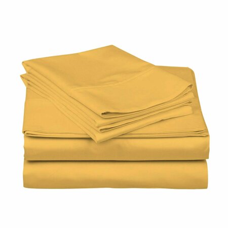 Luxury Dreams 4-Piece 1800 TC Series Deep-Pocket Luxurious Organic Bamboo Blend Bed Sheet Set LD-1800BF-4PC-GOL-CK